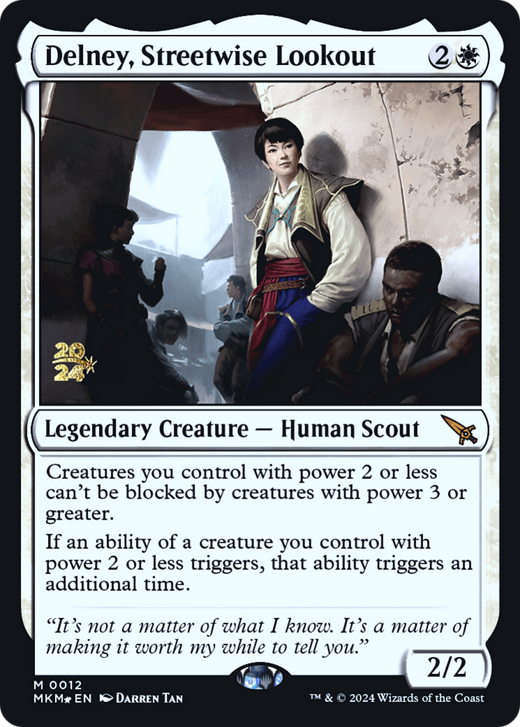 Delney, Streetwise Lookout [Murders at Karlov Manor Prerelease Promos] - Magic: The Gathering - Card Brawlers | Quebec | Canada |