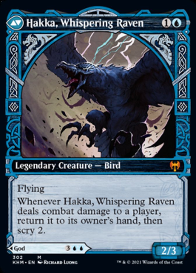 Alrund, God of the Cosmos // Hakka, Whispering Raven (Showcase) [Kaldheim] - Magic: The Gathering - Card Brawlers | Quebec | Canada |
