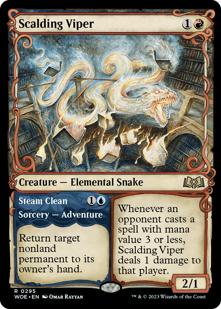 Scalding Viper // Steam Clean (Showcase) [Wilds of Eldraine] - Magic: The Gathering - Card Brawlers | Quebec | Canada |