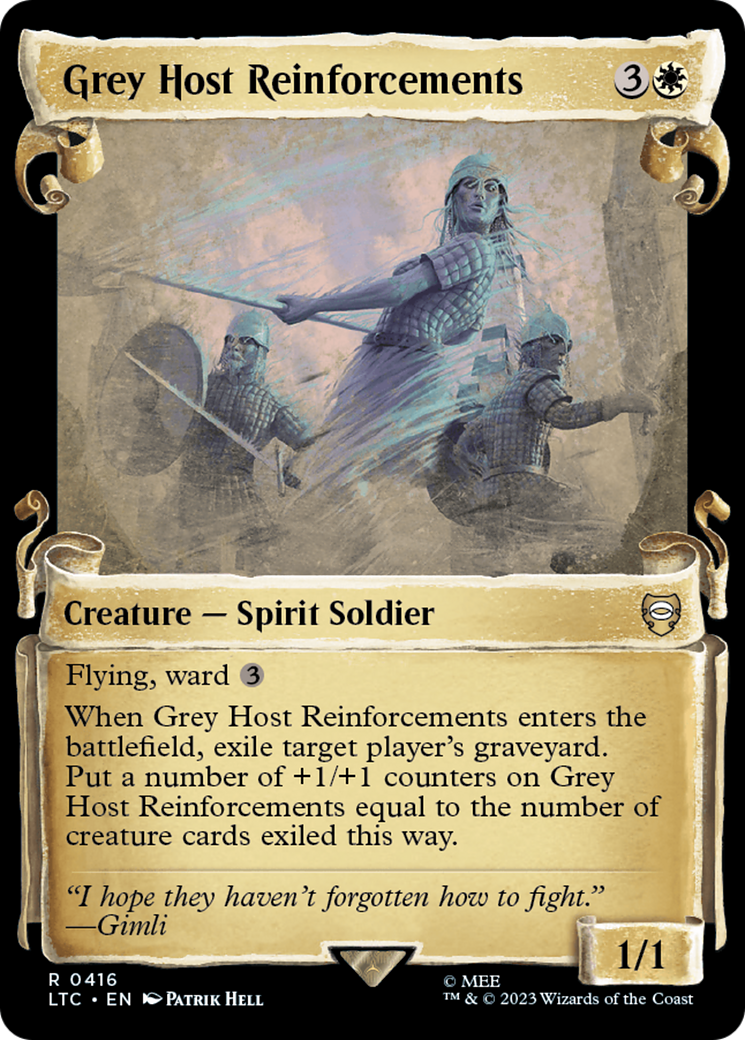 Grey Host Reinforcements [The Lord of the Rings: Tales of Middle-Earth Commander Showcase Scrolls] - Magic: The Gathering - Card Brawlers | Quebec | Canada |