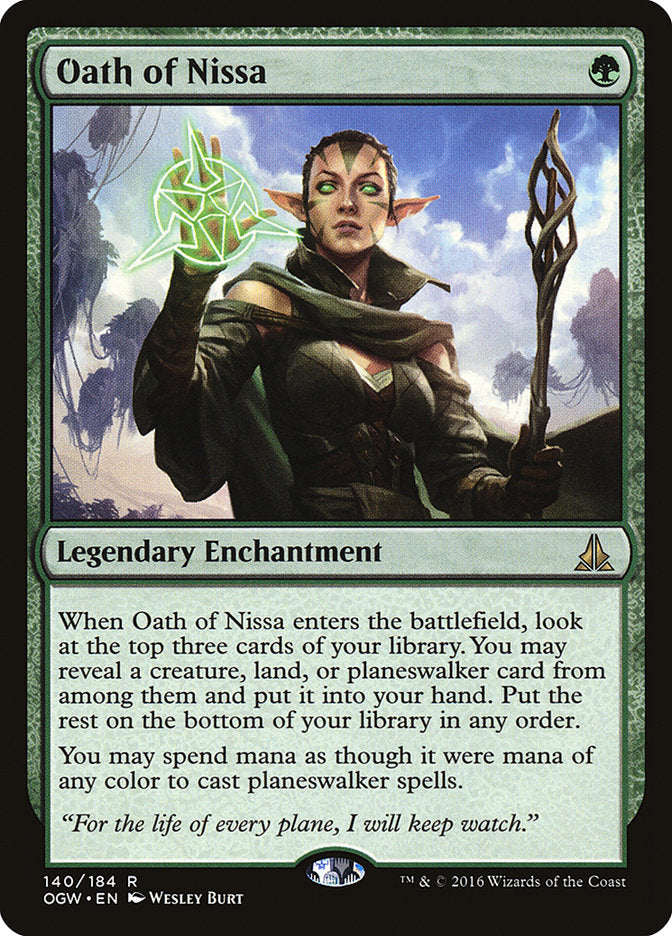 Oath of Nissa [Oath of the Gatewatch] - Magic: The Gathering - Card Brawlers | Quebec | Canada |