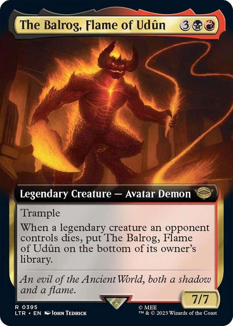 The Balrog, Flame of Udun (Extended Art) [The Lord of the Rings: Tales of Middle-Earth] - Magic: The Gathering - Card Brawlers | Quebec | Canada |