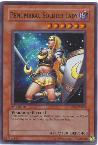 Penumbral Soldier Lady [SOD-EN033] Super Rare - Yu-Gi-Oh! - Card Brawlers | Quebec | Canada |
