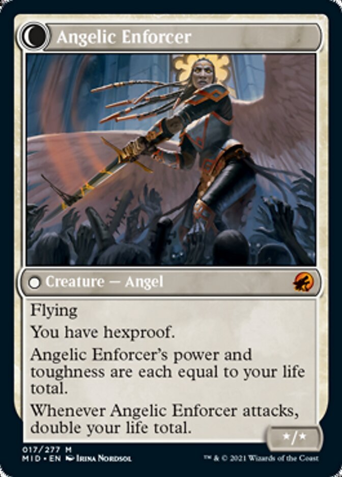 Enduring Angel // Angelic Enforcer [Innistrad: Midnight Hunt] - Magic: The Gathering - Card Brawlers | Quebec | Canada |
