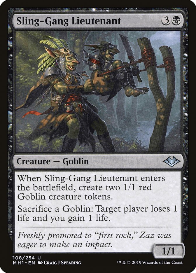 Sling-Gang Lieutenant [Modern Horizons] - Magic: The Gathering - Card Brawlers | Quebec | Canada |