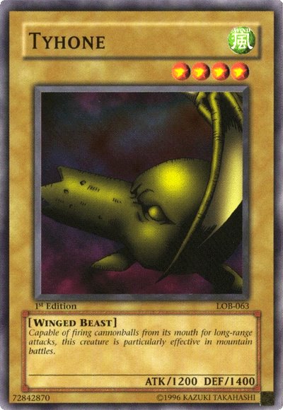 Tyhone [LOB-063] Common - Yu-Gi-Oh! - Card Brawlers | Quebec | Canada |