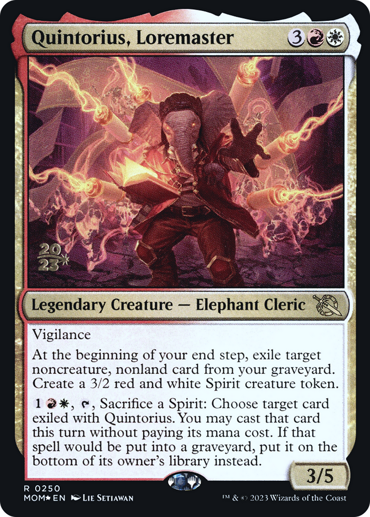 Quintorius, Loremaster [March of the Machine Prerelease Promos] - Magic: The Gathering - Card Brawlers | Quebec | Canada |