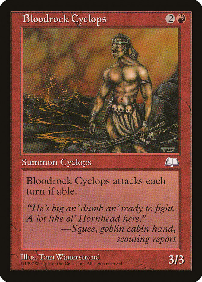 Bloodrock Cyclops [Weatherlight] - Magic: The Gathering - Card Brawlers | Quebec | Canada |