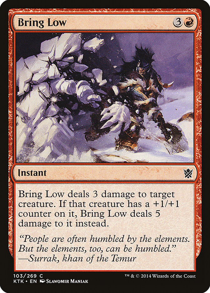 Bring Low [Khans of Tarkir] - Magic: The Gathering - Card Brawlers | Quebec | Canada |