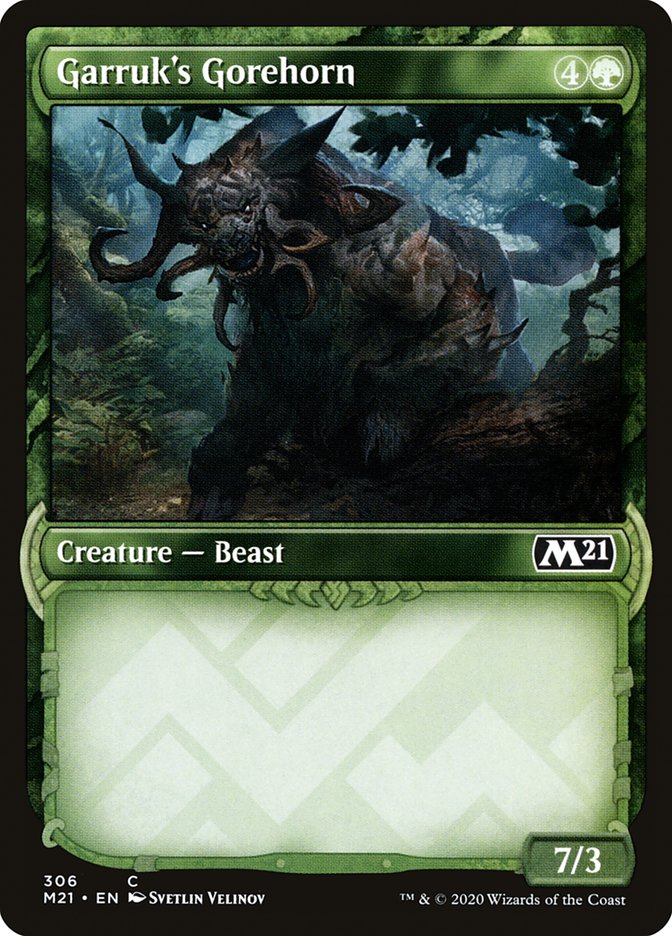 Garruk's Gorehorn (Showcase) [Core Set 2021] - Magic: The Gathering - Card Brawlers | Quebec | Canada |