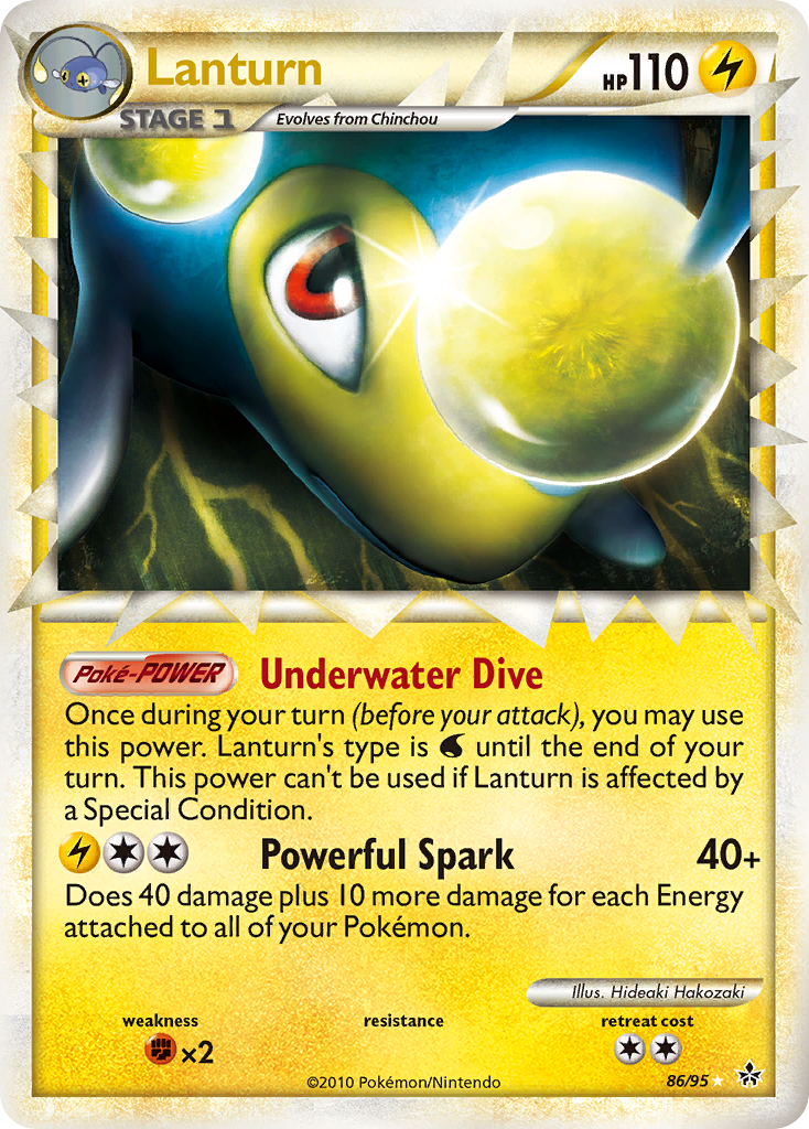 Lanturn (86/95) [HeartGold & SoulSilver: Unleashed] - Pokémon - Card Brawlers | Quebec | Canada |
