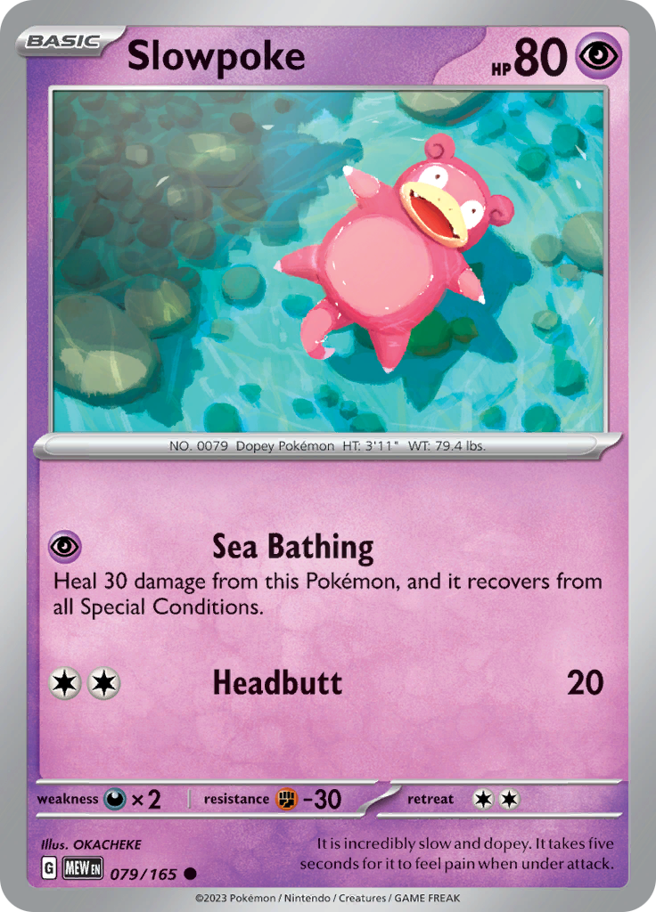 Slowpoke (079/165) [Scarlet & Violet 151] - Pokémon - Card Brawlers | Quebec | Canada |