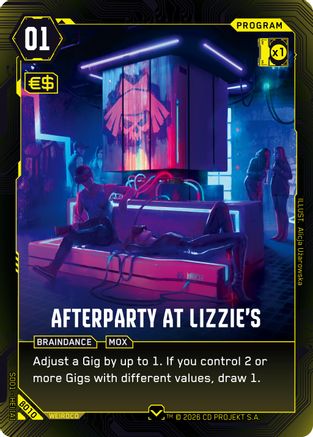 Afterparty at Lizzie's (B010) - The Heist Beta Starter Deck - Card Brawlers