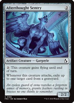Afterthought Sentry (FRA-166) - Reality Fracture Foil - Card Brawlers