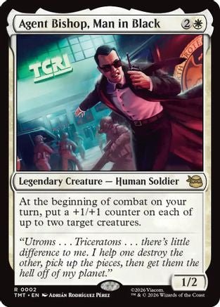 Agent Bishop, Man in Black (TMT-002) - Teenage Mutant Ninja Turtles - Card Brawlers