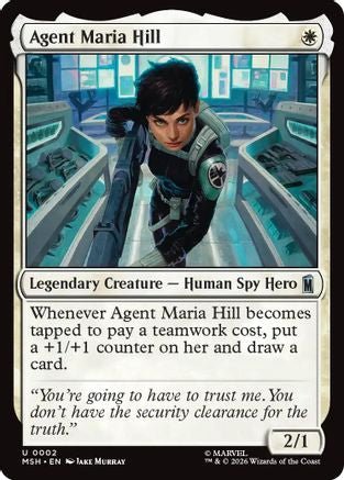 Agent Maria Hill (MSH-002) - Marvel Super Heroes Foil - Card Brawlers
