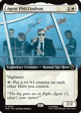 Agent Phil Coulson (Extended Art) (MSH-402) - Marvel Super Heroes Foil - Card Brawlers