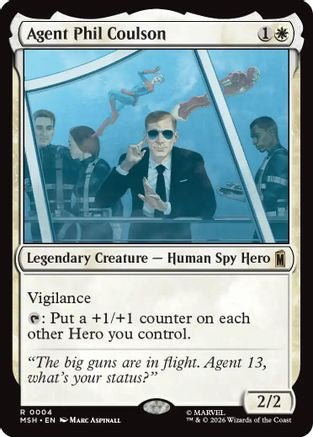 Agent Phil Coulson (MSH-004) - Marvel Super Heroes Foil - Card Brawlers