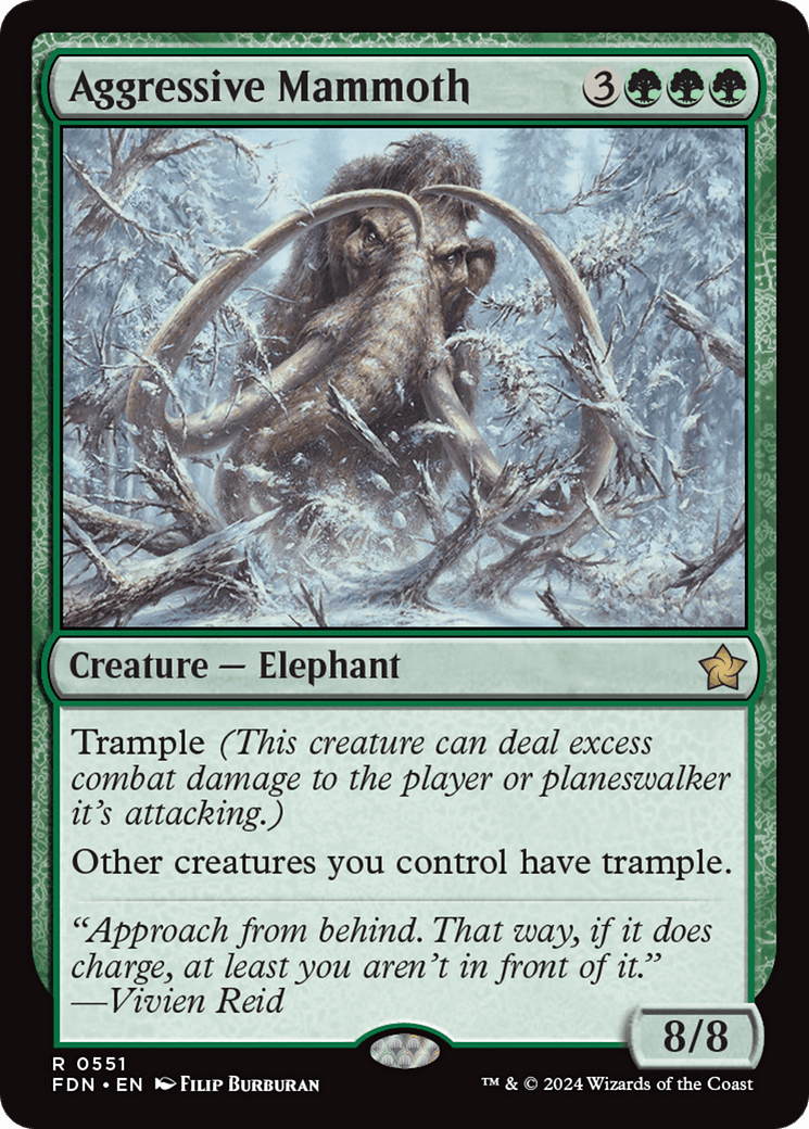 Aggressive Mammoth [Foundations] - Card Brawlers