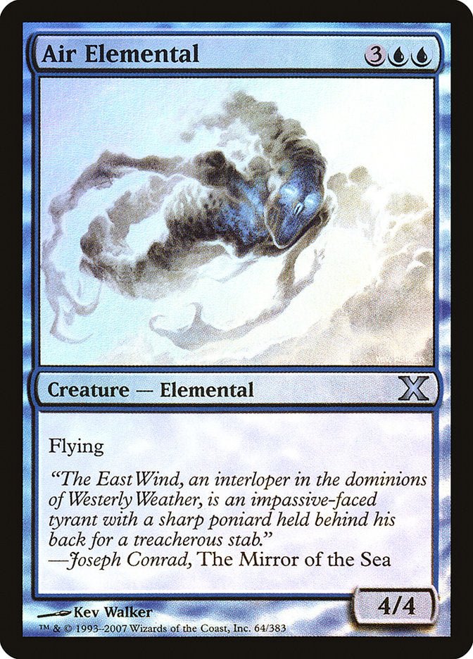 Air Elemental (Premium Foil) [Tenth Edition] - Card Brawlers
