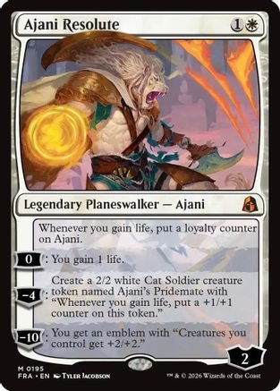 Ajani Resolute (FRA-195) - Reality Fracture Foil - Card Brawlers