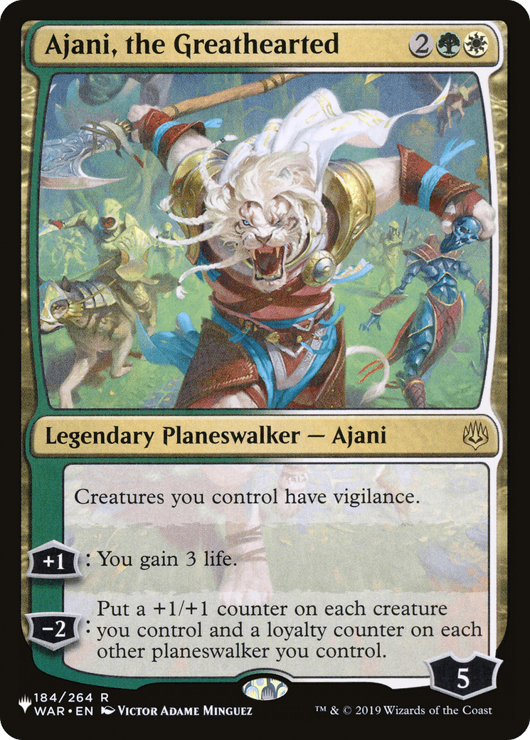 Ajani, the Greathearted [The List] - Card Brawlers