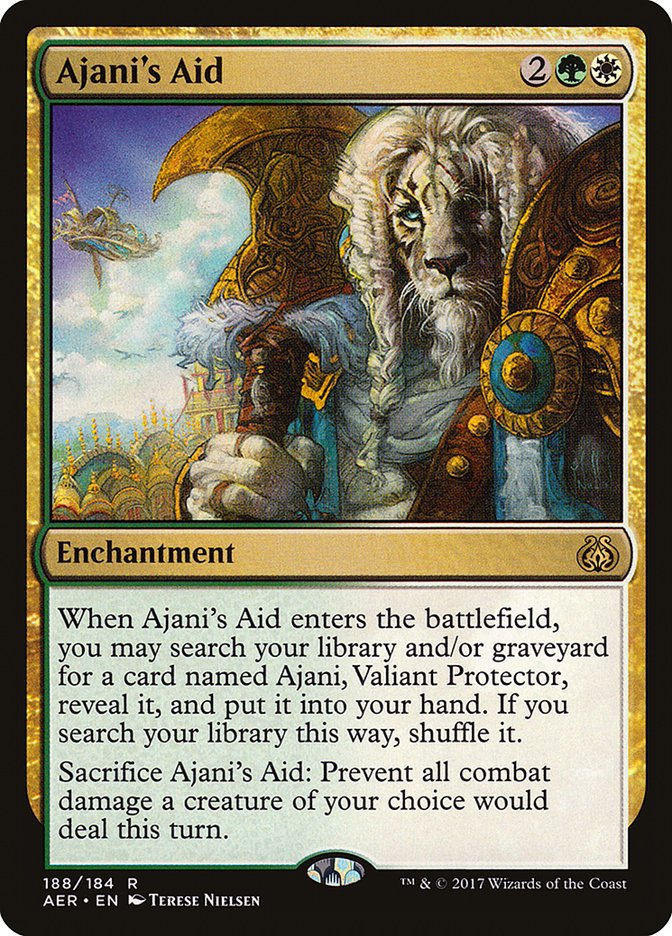 Ajani's Aid [Aether Revolt] - Card Brawlers