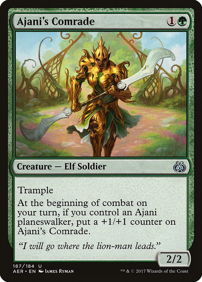 Ajani's Comrade [Aether Revolt] - Card Brawlers