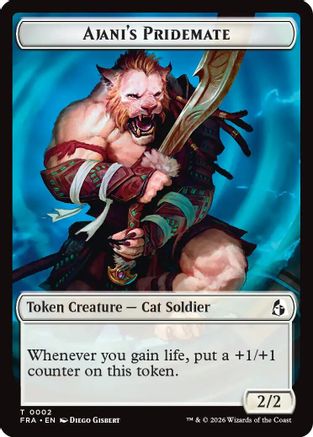 Ajani's Pridemate // Mowu Double-Sided Token (FRA-2 // 10) - Reality Fracture - Card Brawlers