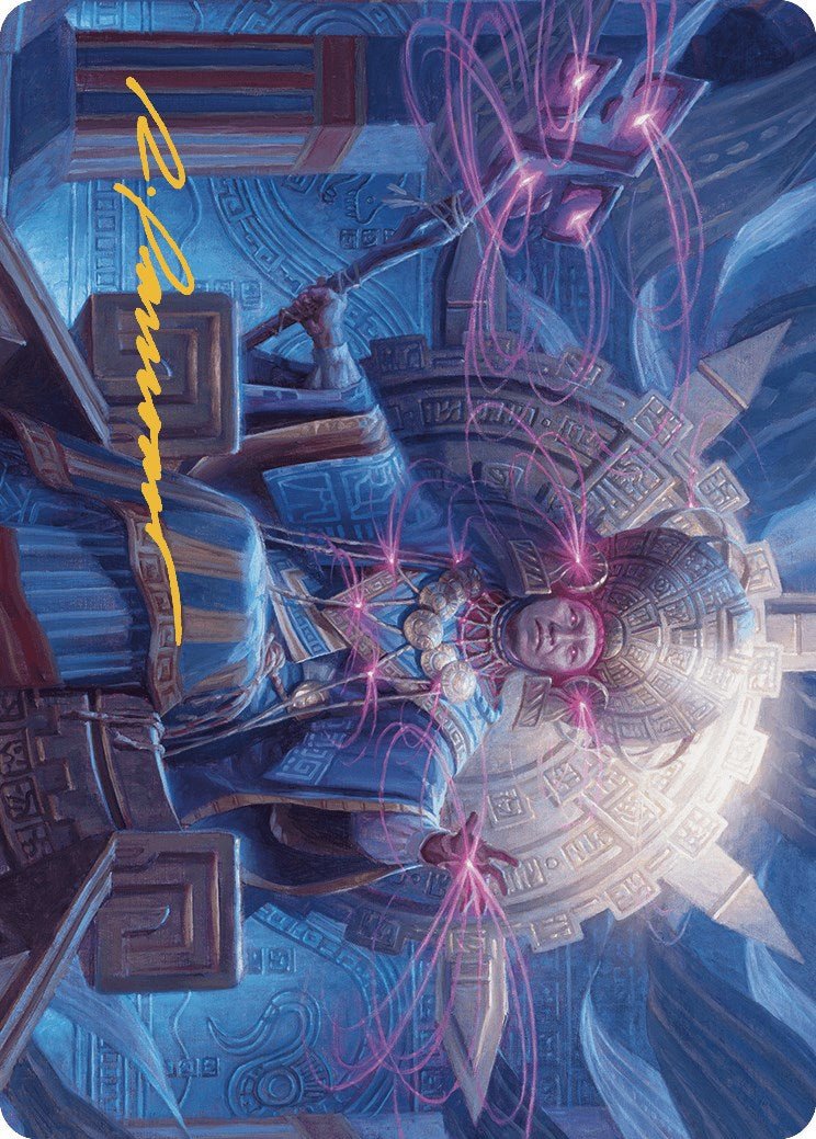 Akal Pakal, First Among Equals Art Card (8/81) (Gold - Stamped Signature) [The Lost Caverns of Ixalan Art Series] - Card Brawlers