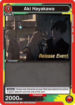 Aki Hayakawa (052) (UE22BT/CSM-1-052) - UE22BT CHAINSAW MAN Release Event - Card Brawlers