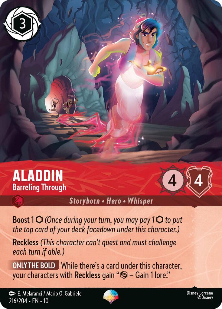 Aladdin - Barreling Through (Epic) (216/204) [Whispers in the Well] - Card Brawlers