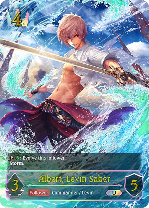 Albert, Levin Saber (U) (SP01 - U08EN) [Seaside Memories] - Card Brawlers