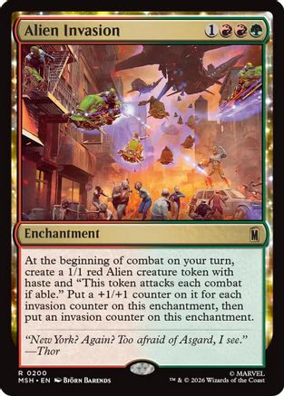 Alien Invasion (MSH-200) - Marvel Super Heroes - Card Brawlers
