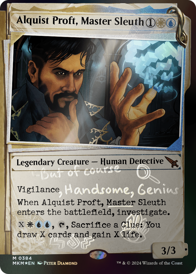Alquist Proft, Master Sleuth (Showcase) (Invisible Ink) [Murders at Karlov Manor] - Card Brawlers