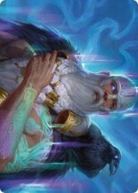 Alrund, God of the Cosmos Art Card [Kaldheim Art Series] - Card Brawlers