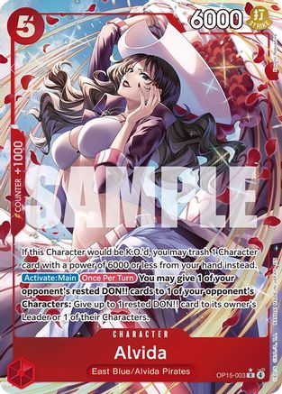Alvida (Alternate Art) (OP15-003) - Adventure on Kami's Island Foil - Card Brawlers
