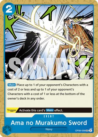 Ama no Murakumo Sword (Reprint) (OP06-056) - Premium Booster -The Best- Vol. 2 - Card Brawlers