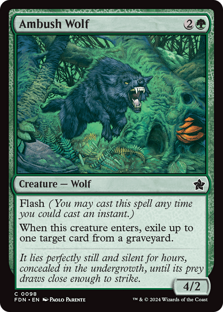 Ambush Wolf [Foundations] - Card Brawlers