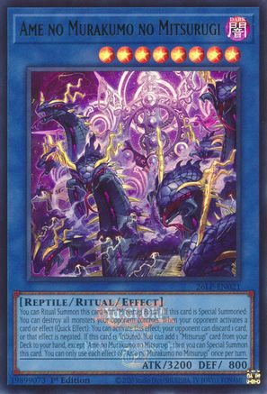 Ame no Murakumo no Mitsurugi (Emblazoned) (26LP-EN021) - Limited Pack World Championship 2026 1st Edition - Card Brawlers