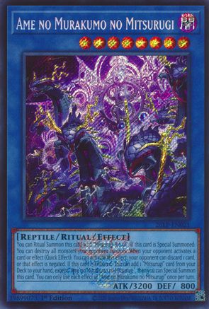 Ame no Murakumo no Mitsurugi (Emblazoned Secret Rare) (26LP-EN021) - Limited Pack World Championship 2026 1st Edition - Card Brawlers