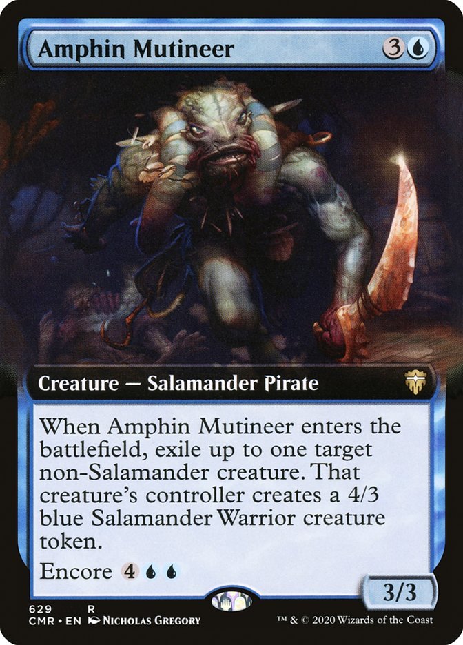 Amphin Mutineer (Extended Art) [Commander Legends] - Card Brawlers