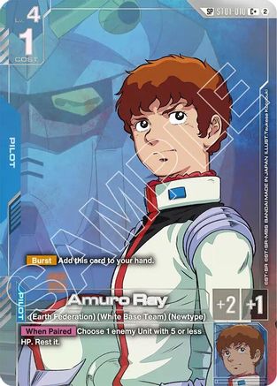 Amuro Ray (C+) (SP) (ST01-010) - Freedom Ascension Holofoil - Card Brawlers