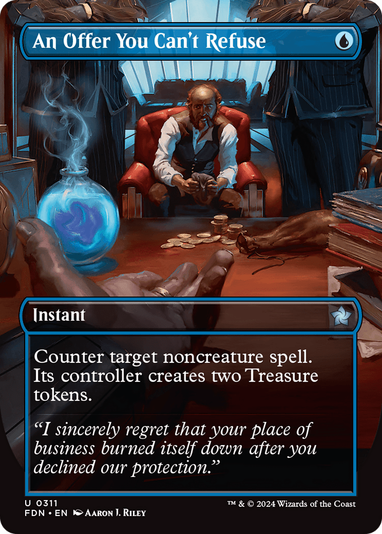 An Offer You Can't Refuse (Borderless) [Foundations] - Card Brawlers
