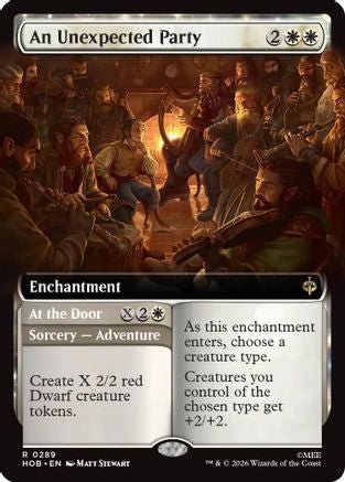 An Unexpected Party (Extended Art) (HOB-289) - The Hobbit Foil - Card Brawlers