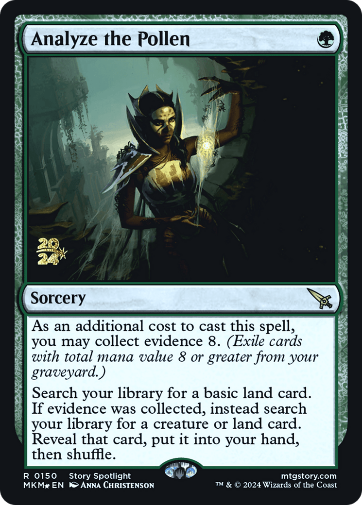 Analyze the Pollen [Murders at Karlov Manor Prerelease Promos] - Card Brawlers