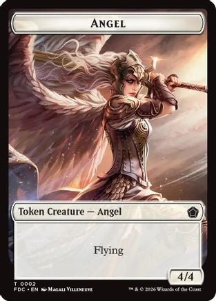 Angel (0002) // Spirit Double-Sided Token (FDC-2 // 3) - Commander: Foundations - Card Brawlers