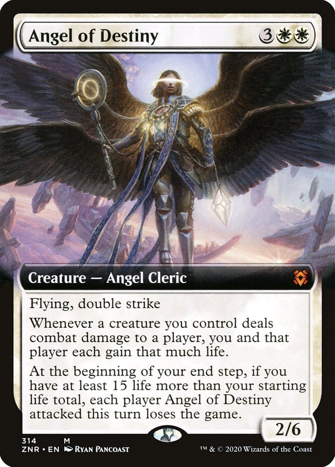Angel of Destiny (Extended Art) [Zendikar Rising] - Card Brawlers