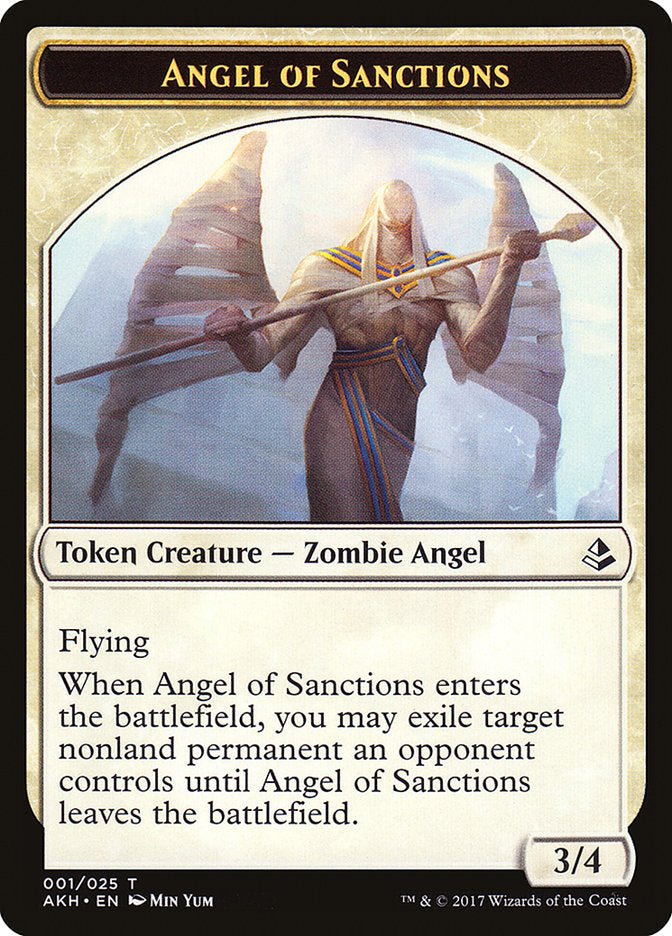 Angel of Sanctions Token [Amonkhet Tokens] - Card Brawlers