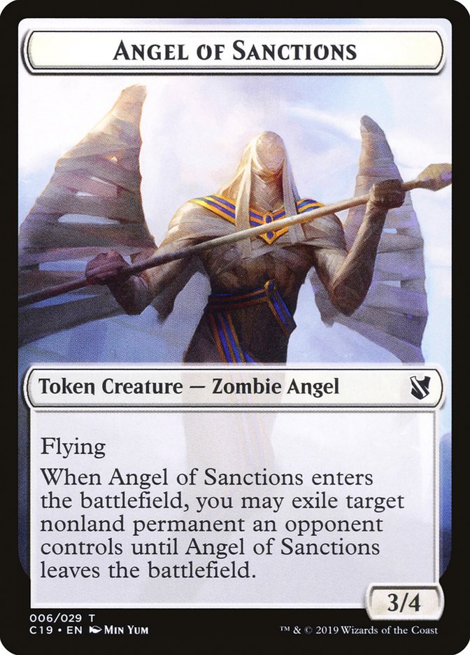 Angel of Sanctions Token [Commander 2019 Tokens] - Card Brawlers